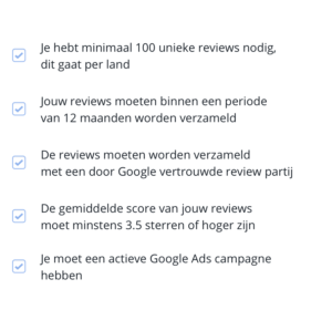 Checkbox - Google Seller Ratings