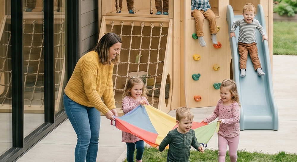 Kinderen spelen buiten