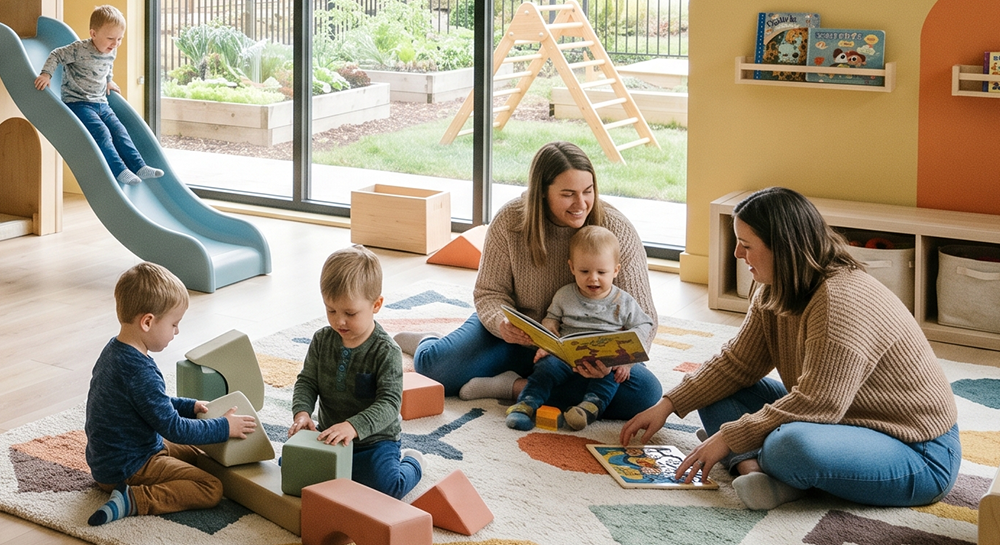 Begeleiding helpt kinderen bij kinderopvang